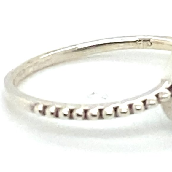 Blue Sapphire .87ct Platinum Finish Solid 925 Sterling Silver Ring - Picture 8 of 8